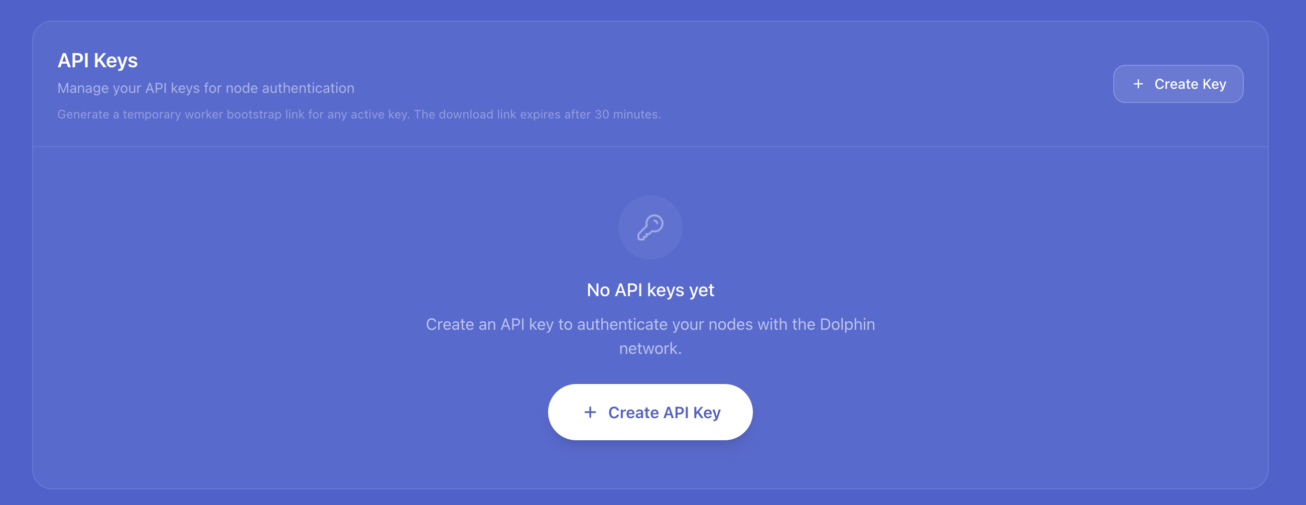Create an API key