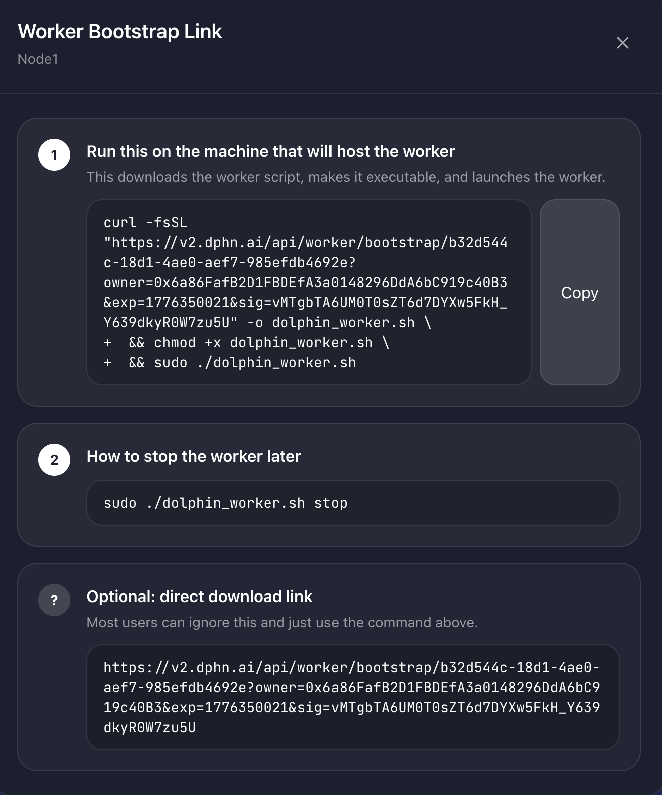 Copy the worker bootstrap script