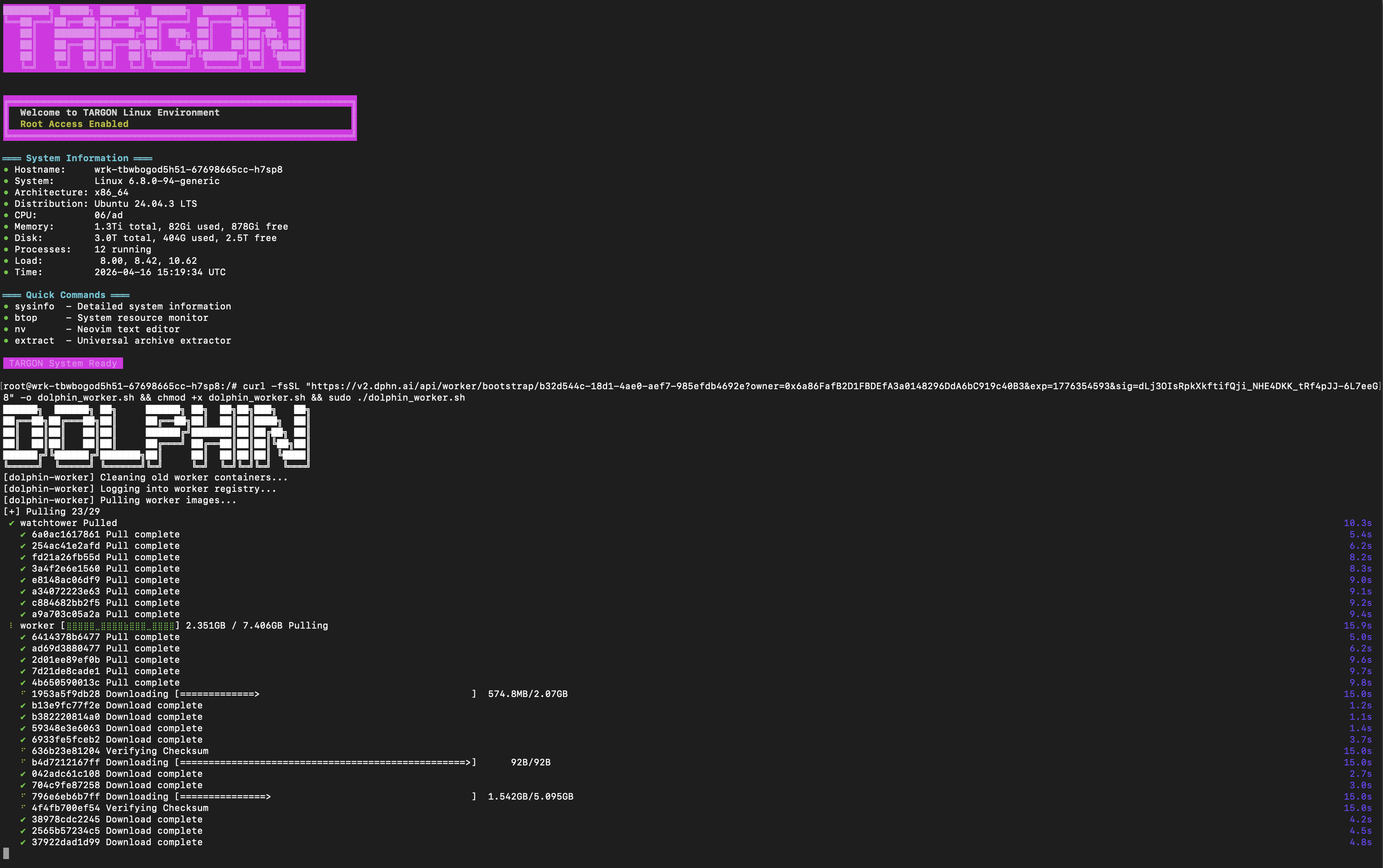 Paste and run the worker command on your GPU server